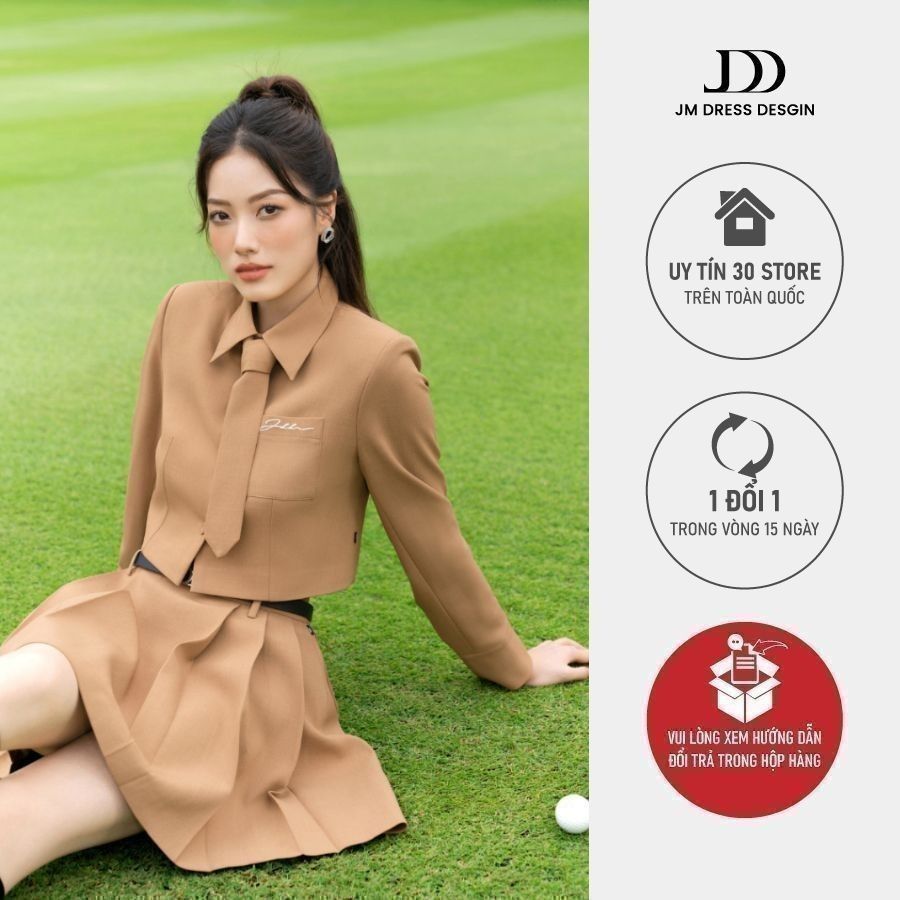 Chân váy thiết kế JM Dress Design xếp ly sườn 4S18.2306K