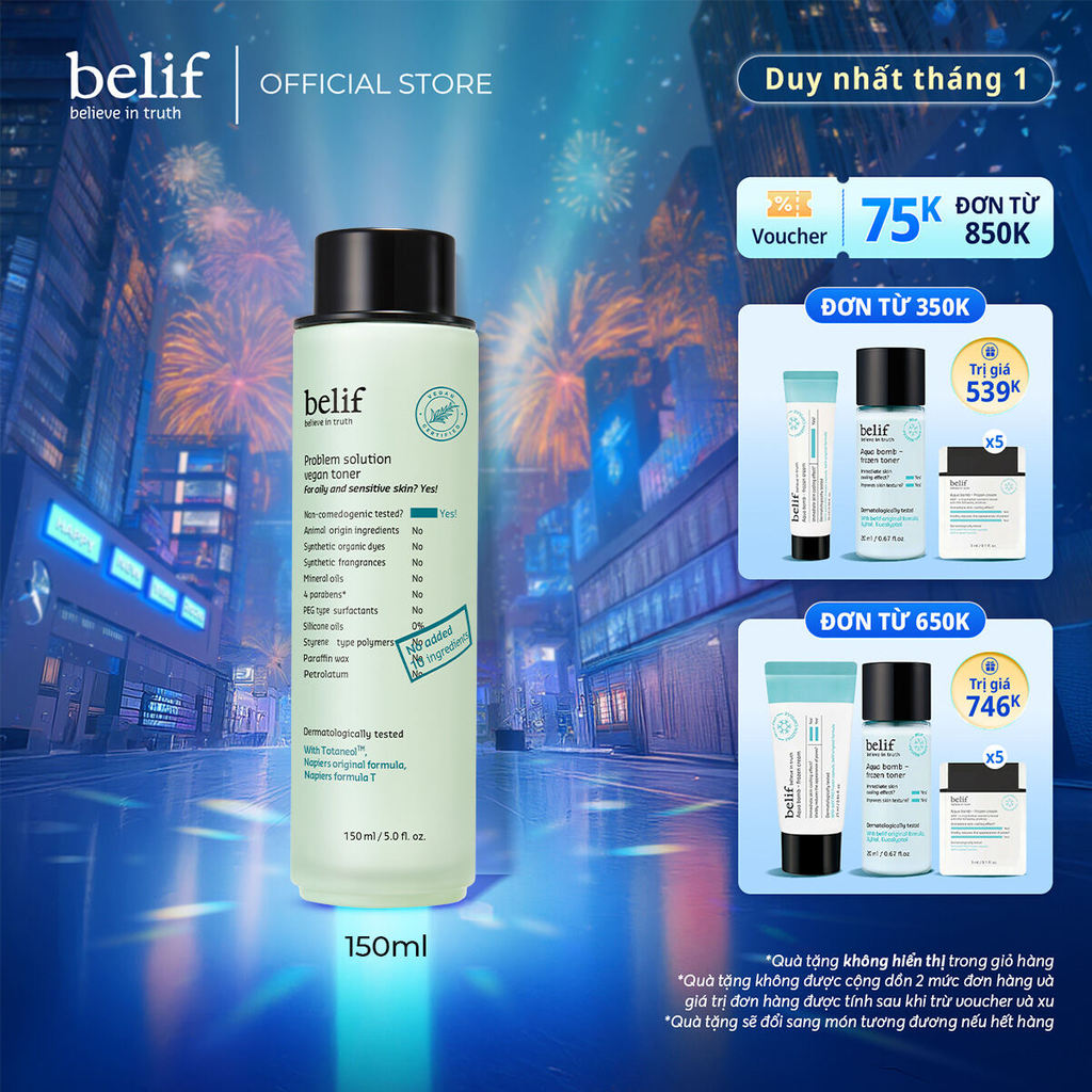 [belif Official] Nước cân bằng ngừa mụn belif Problem Solution Toner 200 ml