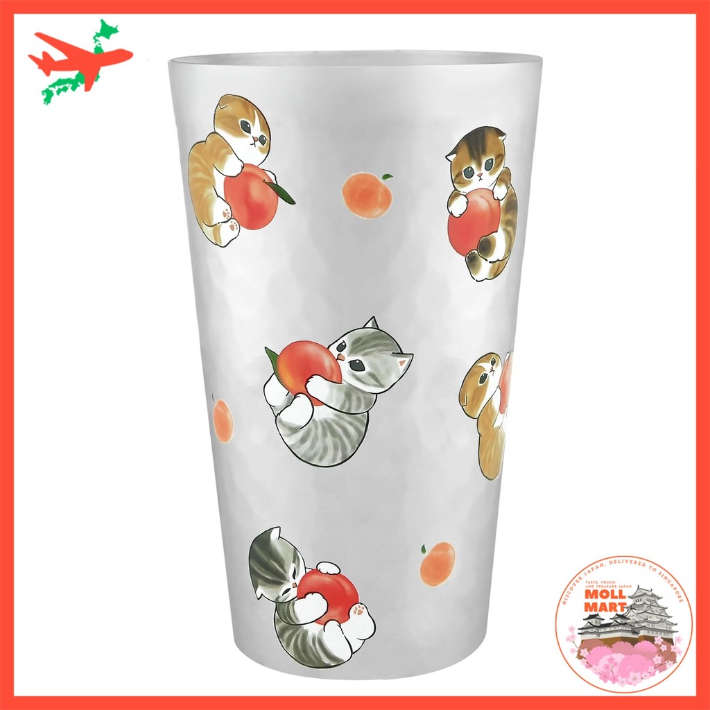 Aluminum Tumbler mofusand Peach Nyan Cold Drink Cat Design 450ml