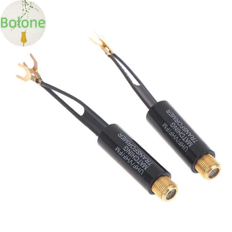 Bolone 2 / 5 / 10 Cái Transforme 75 Ohm Sang 300 Ohm Adapter UHF VHF FM Ăng Ten Biến Áp Chuyển Đổi F