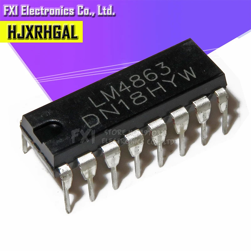 10 CÁI LM4863D DIP16 LM4863 Bộ khuếch đại âm thanh IC