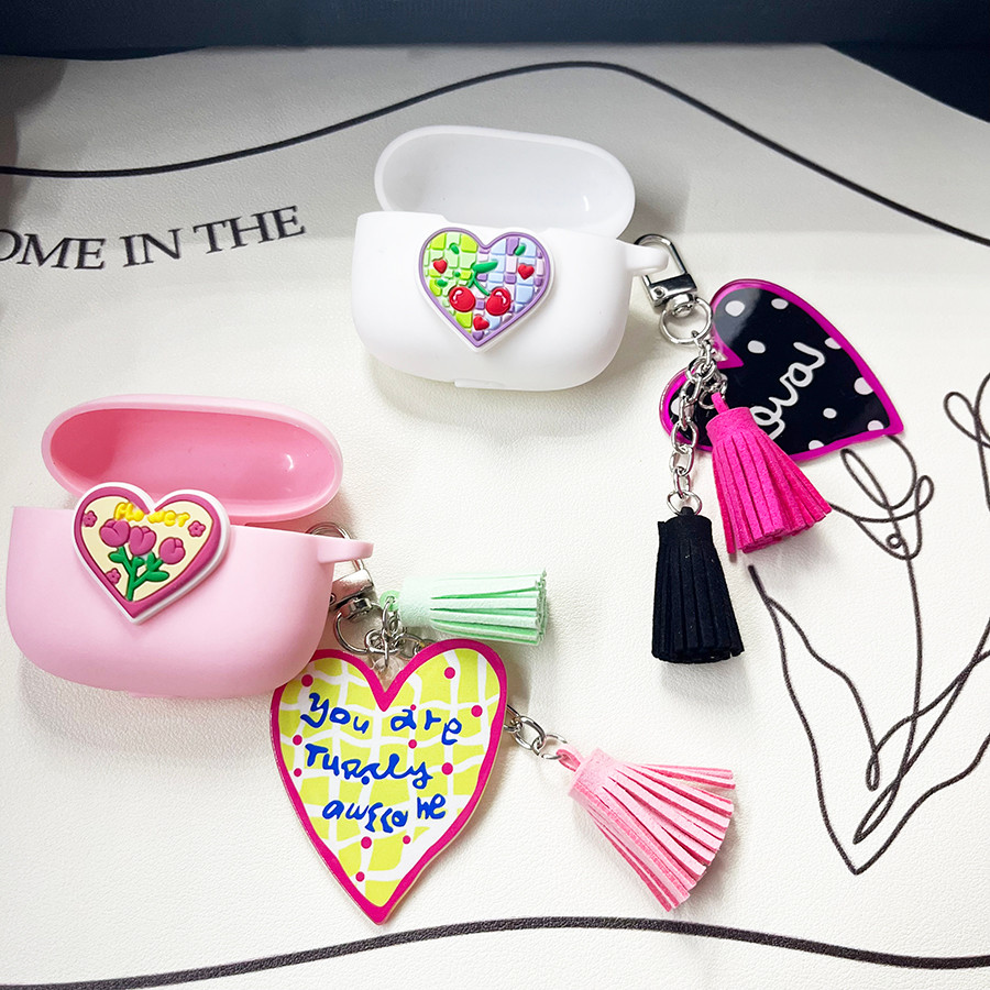 Love / flower Cover Cho AirPods pro 2 / pro3 / airpod4 / airpod 3 Vỏ Tai Nghe Silicon Airpod2 Cover