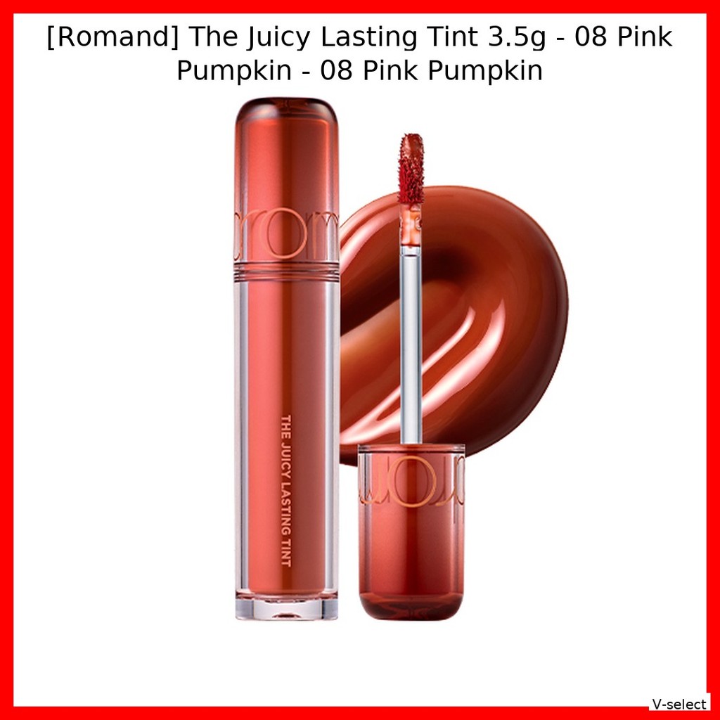 [Romand] The Juicy Lasting Tint 3.5g - 08 Bí Ngô Hồng - 08 Bí Ngô Hồng / Son Tint Hàn Quốc / Màu Sốn