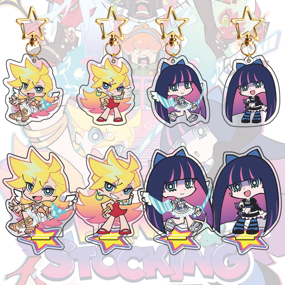 New Panty & Stocking with Garterbelt 2026  Model Acrylic Standee & Keychain | Panty Stocking Figure 