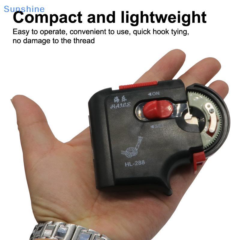 Sun Electric Fast Tie Fishing Hooks Collect Roll Fishing Line Tying Automatic Portable Fishing Hook 