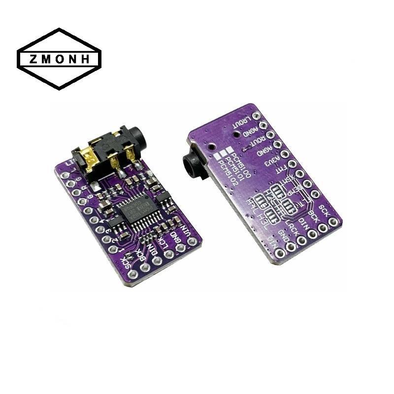 Giao diện ZMONH PCM5102A Bộ giải mã DAC I2S GY-PCM5102 Mô-đun máy nghe nhạc I2S cho bảng định dạng R