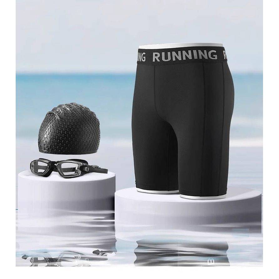 Swimming Trunks Men's Professional Quick-Drying Anti-Embarrassment Adult Swimming Trunks Equipment F