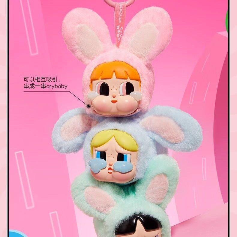 POPMART POPMART CRYBABY Powerpuff Girls Series Vinyl Hộp Bí Ẩn Ngẫu Nhiên Hộp Một Hoa