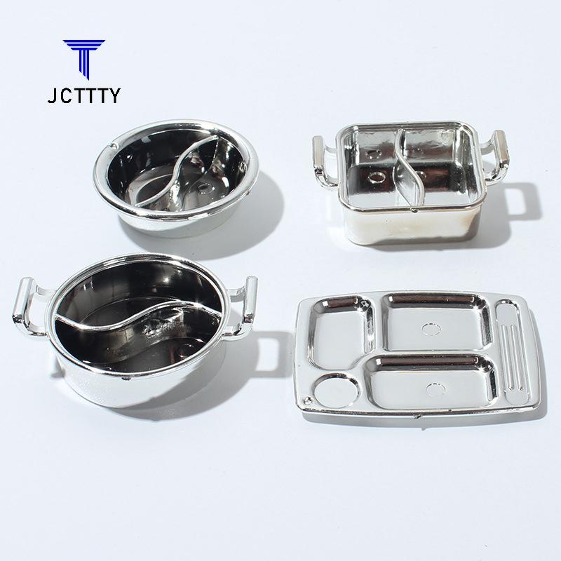 Ketchup 1 / 12 Nhà Búp Bê Mô Phỏng Nồi Canh Nhà Búp Bê Mini Lẩu Bộ Đồ Ăn Búp Bê Nhà Bếp Phụ Kiện Nấu
