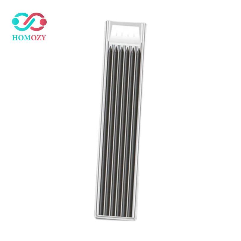 Homozy 6x Carpenter Pencil Refills Mechanical Pencil Refills for Marker Drafting Construction Pencil
