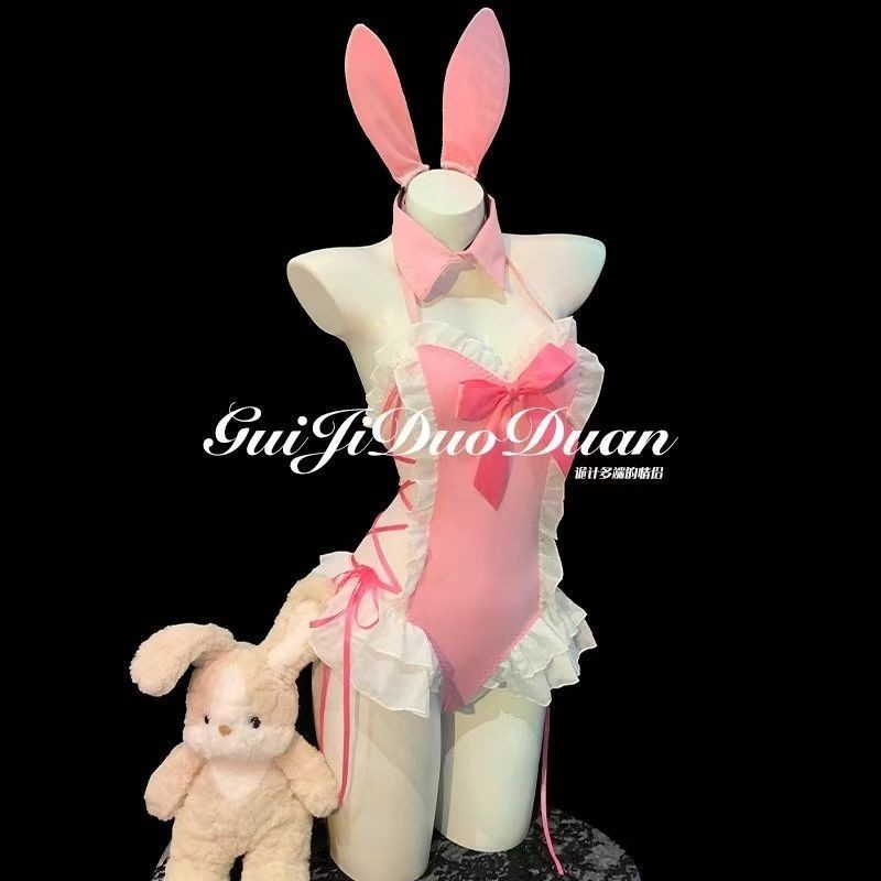 Bikini Thỏ Ren Sling Nơ Cho Cô Gái - Phong Cách Dễ Thương