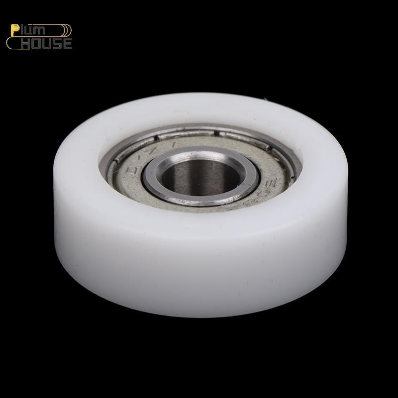 PlumHOUSE 1PC 8 * 30 * 10mm Tiêm Đúc Nylon Vòng Bi Bánh Xe Vòng Bi 608 Con Lăn Bánh Xe Tra Đường Sắt