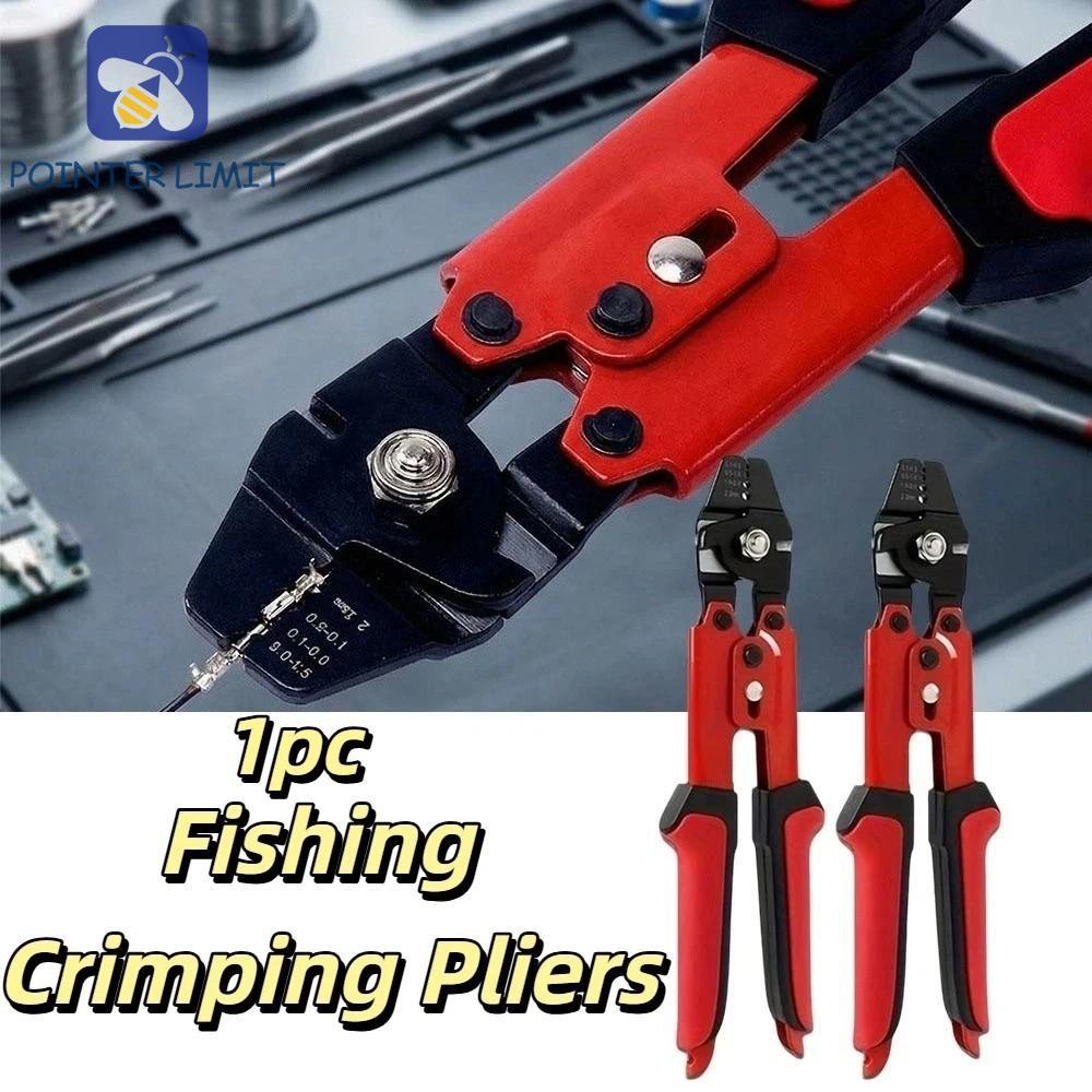 POINTER LIMIT Wire Rope Crimping Tool, Double Barrel Nhôm Crimping Loop Swager Tool, Peeler Tay áo D