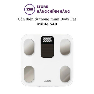 Cân điện tử thông minh Body Fat Milife S40 đo 23 chỉ số, kết nối app Mihome - Shop zmistore