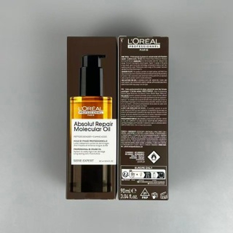 Dầu dưỡng tóc chai vàng Salon PRO Series 90ml Repair Dry Frizz Soft Shiny Hair Care Essential Oil