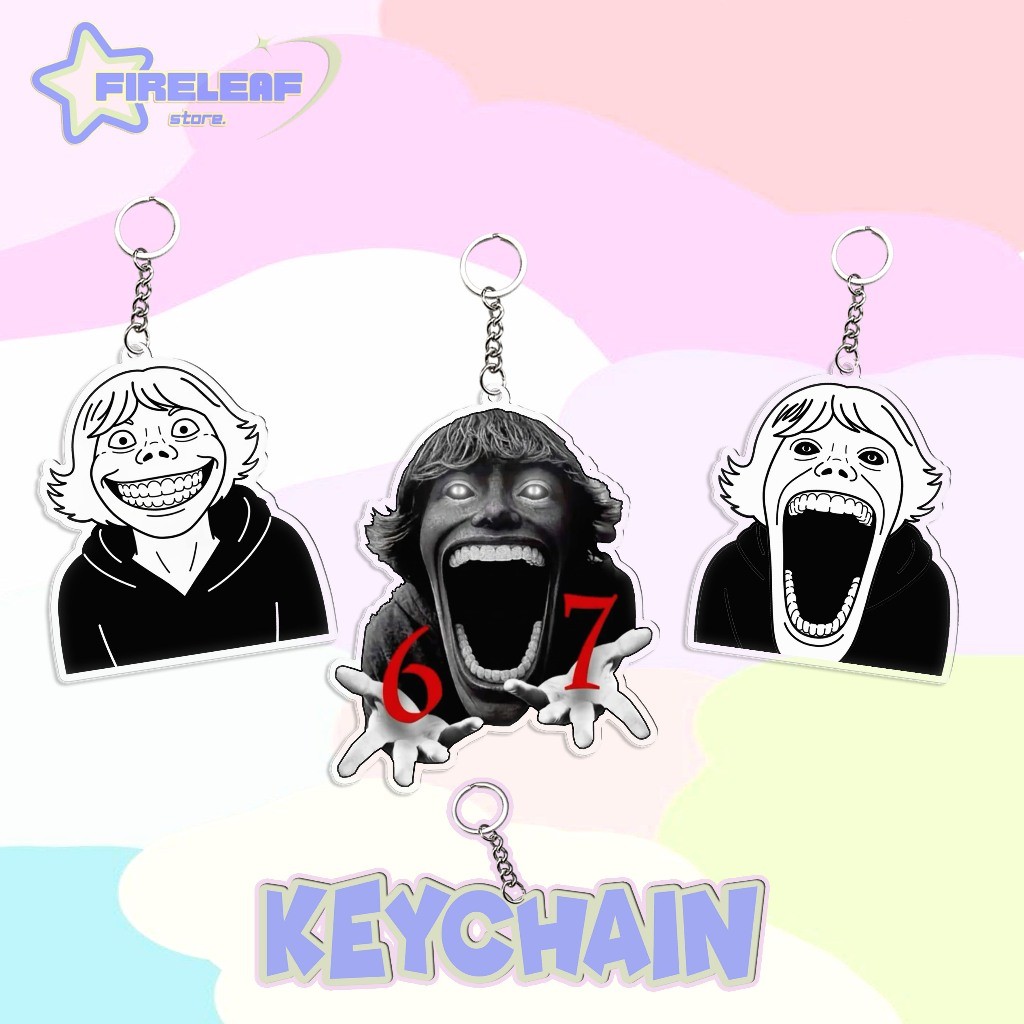 Móc Chìa Khóa Nhựa Acrylic móc khóa SCP 67 Kid ganci Meme SCP 67 Kid