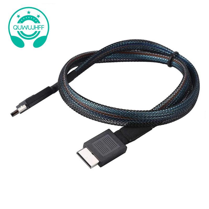 Cáp PCIE4.0 MINI SAS 24Gbps Cáp nối dài dữ liệu Oculink SFF-8611 sang SFF-8611 Đường truyền dữ liệu 