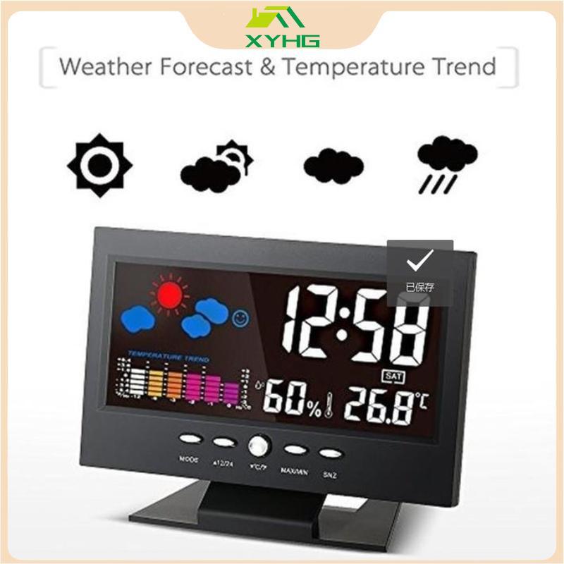 {XYHG} Màn hình màu LCD Kỹ thuật số Balight Báo động báo động Clo Trạm dự báo thời tiết .
