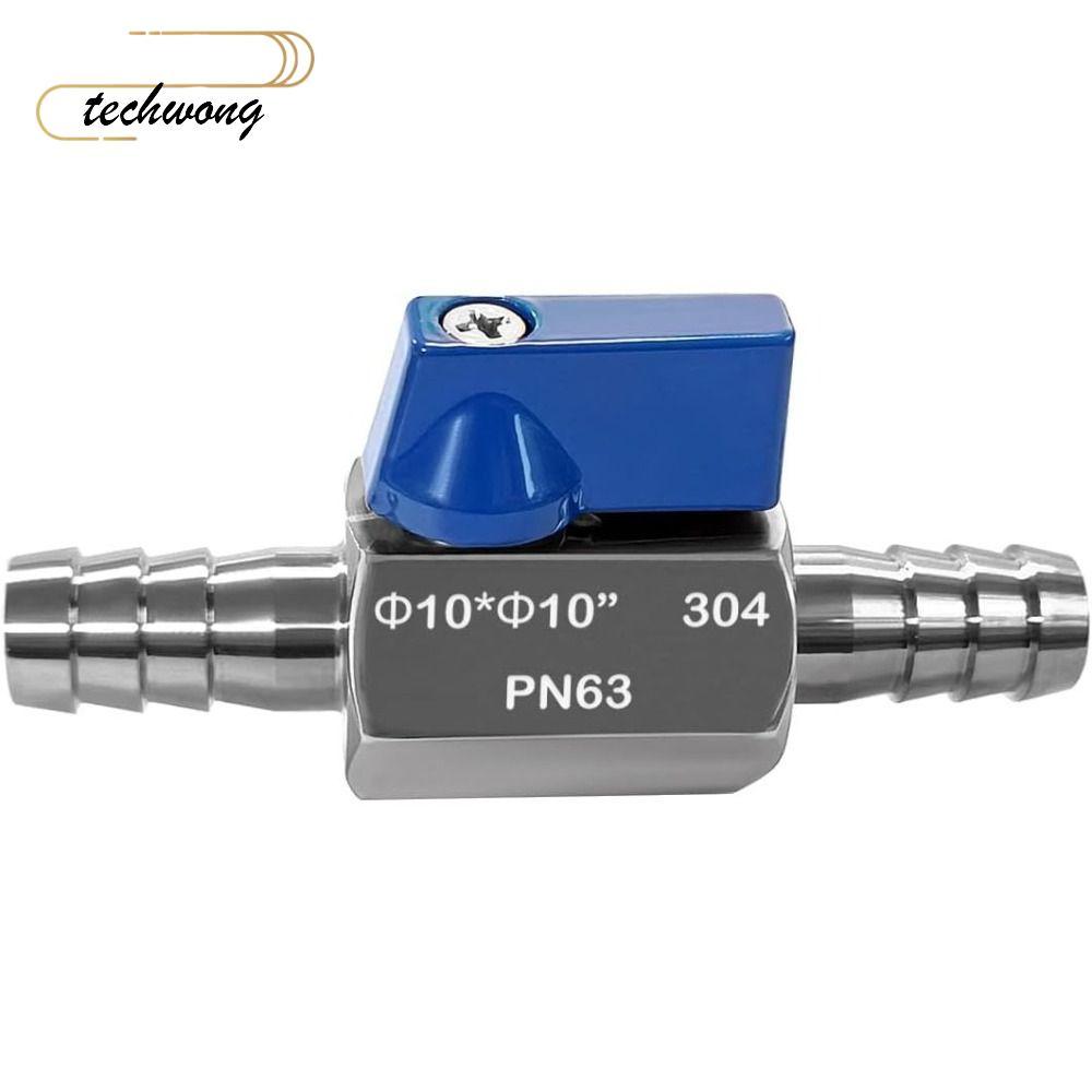 Van bi Barb TECHWONG, Van bi mini bằng thép không gỉ 304, Van bi mini bạc 3 / 8 "chịu áp lực cao