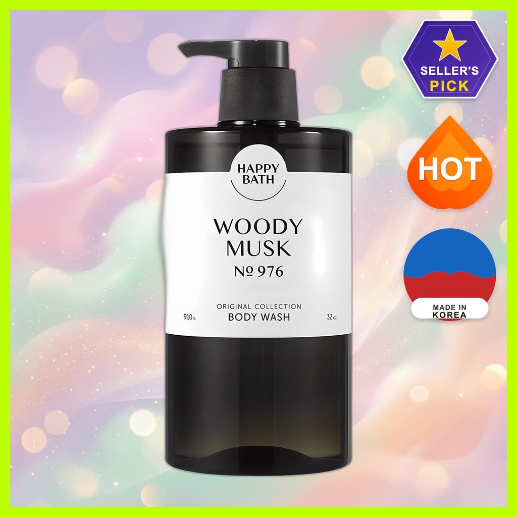 [tắm hạnh phúc] Bộ sưu tập gốc Sữa tắm Woody Musk Scent, 910g, 1pc / Sữa tắm Hàn Quốc / Hương thơm W