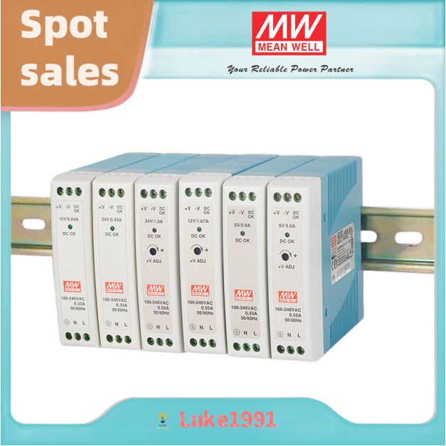 MEAN WELL MDR-10-5 / 12 / 24 MDR-20 / 40 / 60 / 100-12 / 24 5V / 12V / 24V /