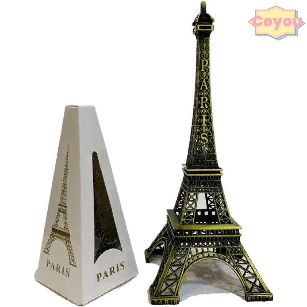 Mô hình tháp Eiffel CEYOU, Tượng tháp Eiffel bằng đồng kim loại, Thiết kế tinh tế 7 kích cỡ có hộp Đ