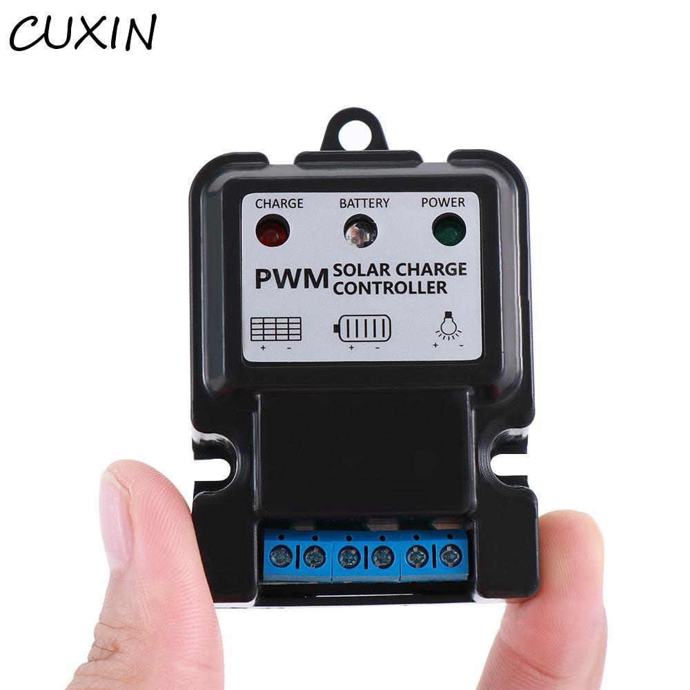 Bộ sạc pin CUXIN Bộ điều khiển bền hữu ích Bộ điều khiển năng lượng mặt trời tự động 6V 12V 10A