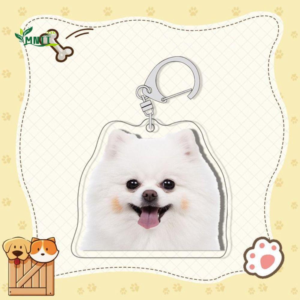 MNTT Border Collie Dog Móc khóa Golden Retriever Pom Túi treo