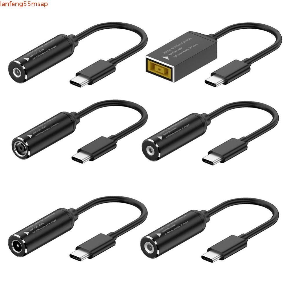 Cáp sạc SOVEX Type-C sang DC Jack, Cáp sạc PD 65W 5 / 9 / 20V DC sang Type-C, Đầu ra PD cỡ nhỏ Đầu v