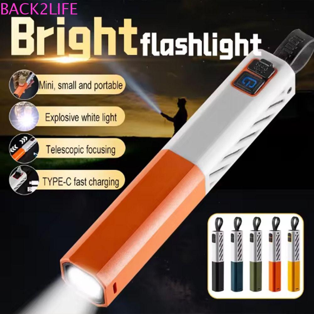 Đèn pin LED Back2Life Zoom - Mini zoom lens, đèn laser sạc chống nước, công suất cao và bền bỉ cho t