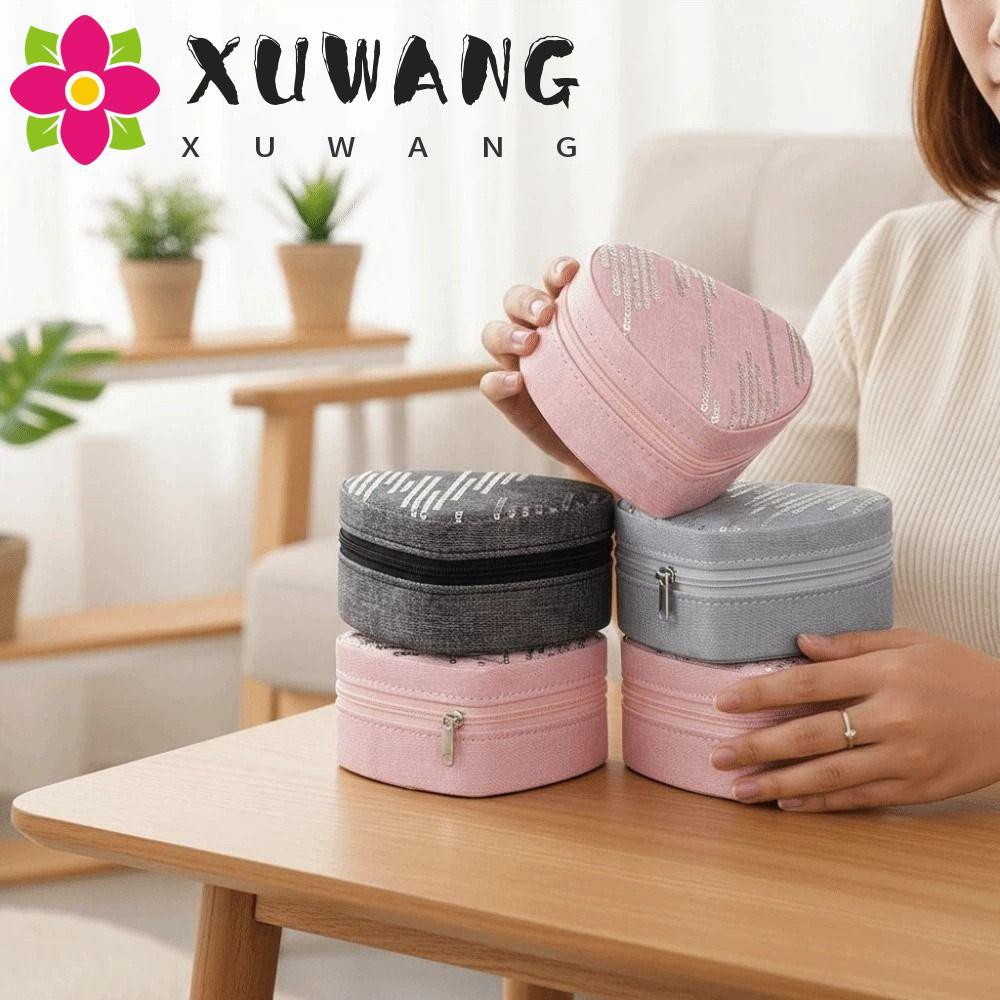 XUWANG Heart Jewelry Organizer Túi đựng đồ nhỏ gọn dành cho nữ