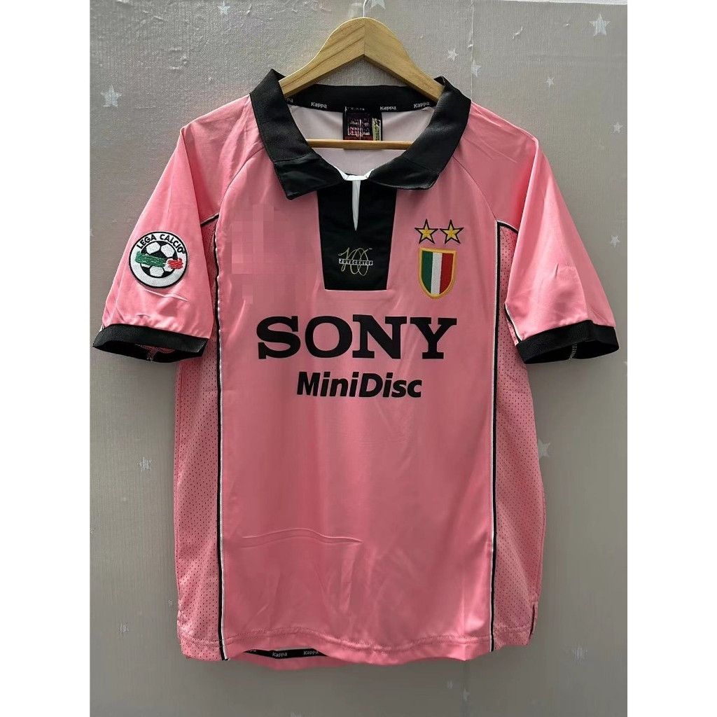 Áo bóng đá cổ điển Juventus - Màu hồng, size S đến 2XL