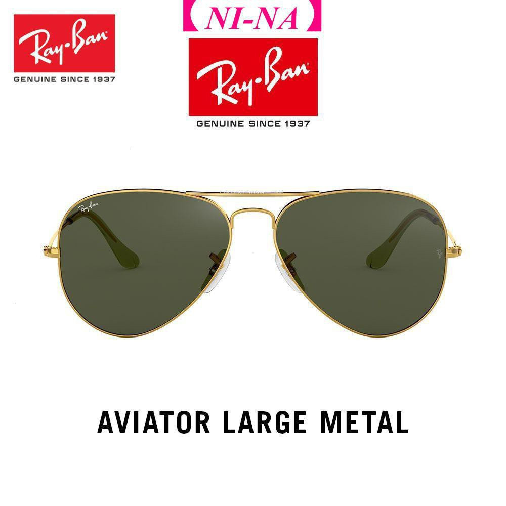 RB [] Kính râm kim loại lớn Aviator-RB3025 L0205 -