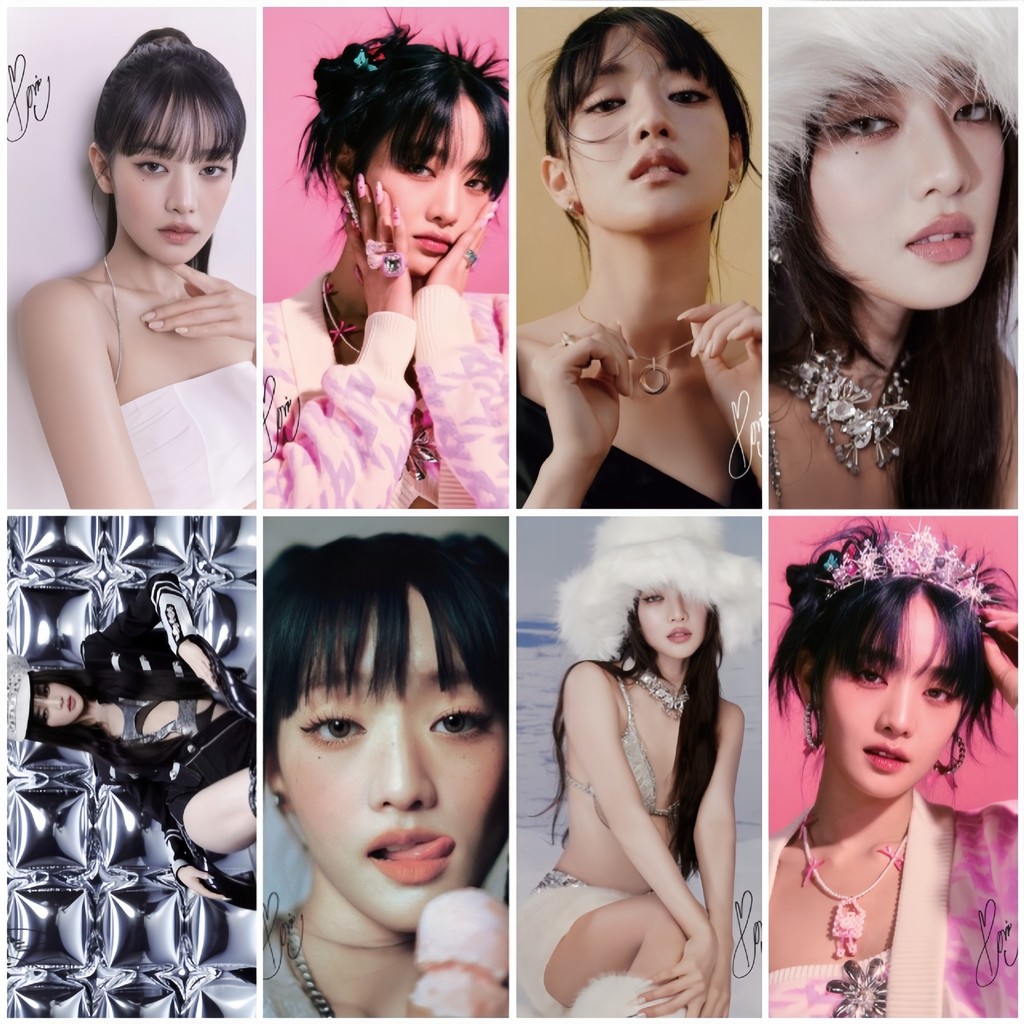 [Sẵn Sàng] Túi Poster Người Nổi Tiếng 1 Bộ 8 Tờ Jin Zhini IVE GIDLE Girl Doll Ký Túc Xá Trang Trí Gi