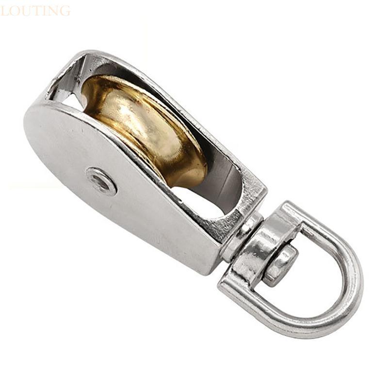 LOUTING XoayPulley Lực Kéo Bánh Xe Ròng Rọc Khối Con Lăn Ròng Rọc Yên Tĩnh 360°Xoay 220-308 65lbs Ma