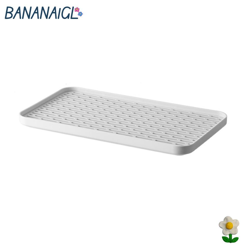 Khay thoát nước BANANA1GL, Dụng cụ thoát nước bát đĩa trắng hai lớp, Bảng thoát nước vừa 12.17 * 6.8