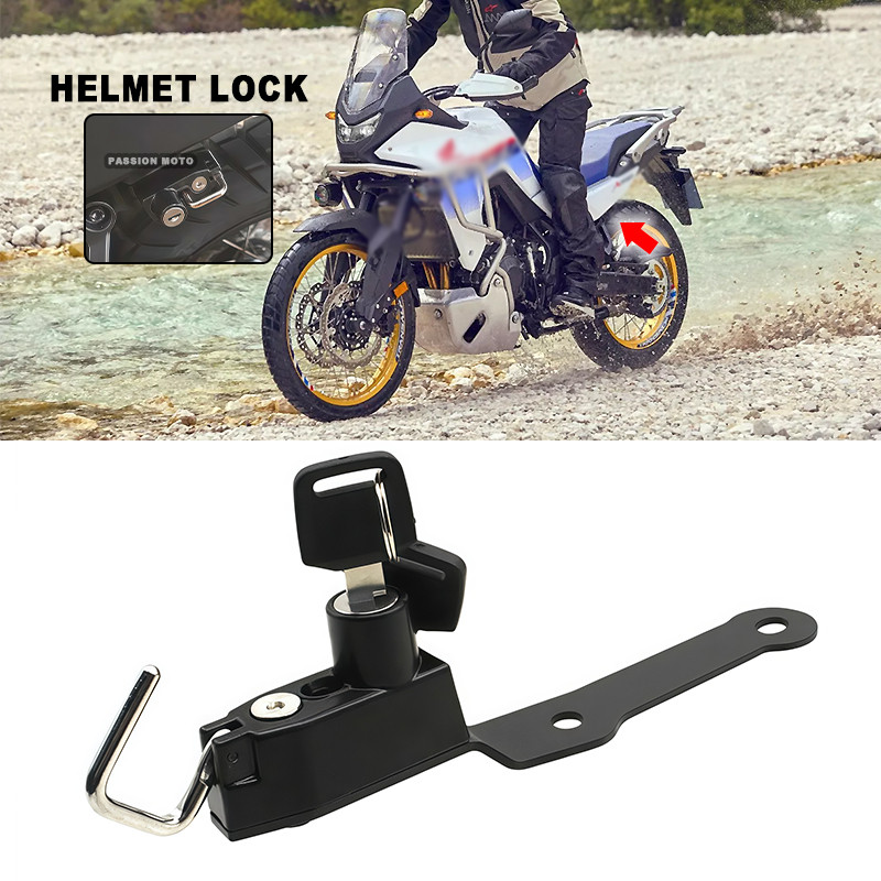 Mũ bảo hiểm xe máy Khóa bên An ninh chống trộm với 2 phím cho Honda XL750 xl750 Transalp750 TRANSALP