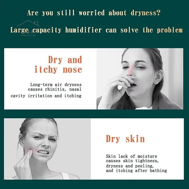 RO > Máy tạo độ ẩm phun sương mát mẻ cho phòng ngủ, Máy tạo độ ẩm không khí siêu âm siêu yên tĩnh 2L, Máy tạo độ ẩm trên cùng, Máy tạo độ ẩm để bàn chạy bằng USB Mới