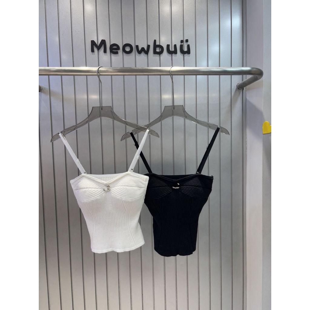 1SS3 CH* Fairy-like pure desire strapless top, trendy hot girl style, diamond-embellished, fashionab