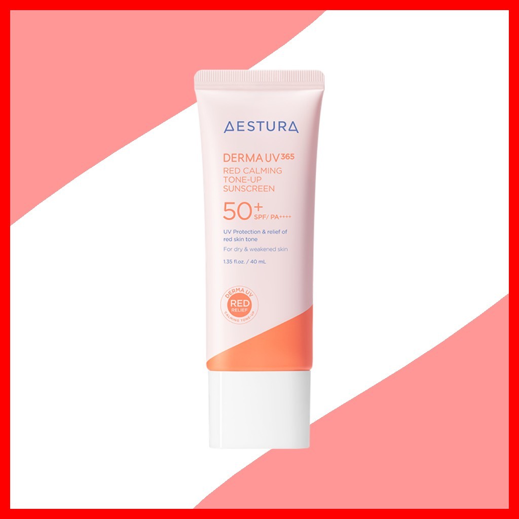 [aestura] Kem chống nắng Derma UV365 Red Calming Tone-Up 40ml / Kem chống nắng Hàn Quốc / Hiệu ứng t