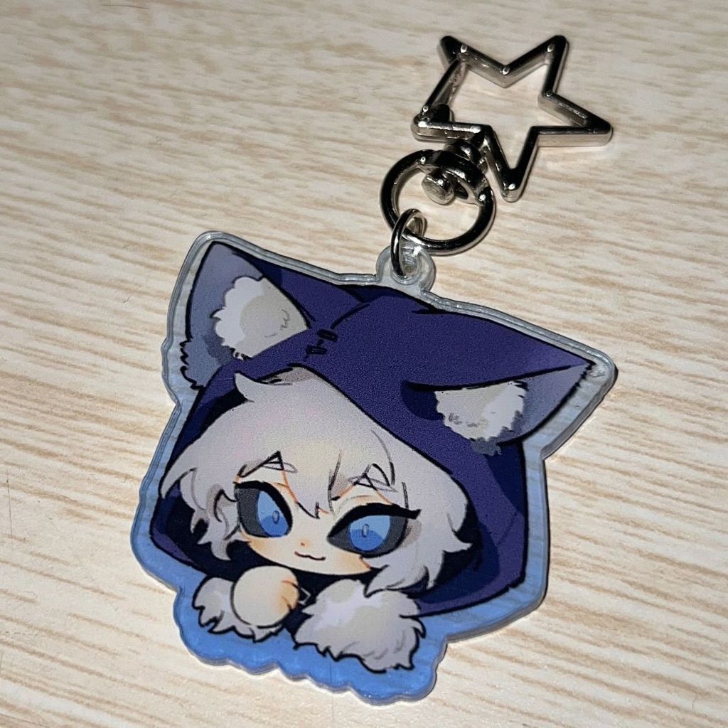 Ithaqua Anime KeyChain Women Key Chain for Men Key Ring Acrylic Car Keyring Party Pendant Japan Cos 