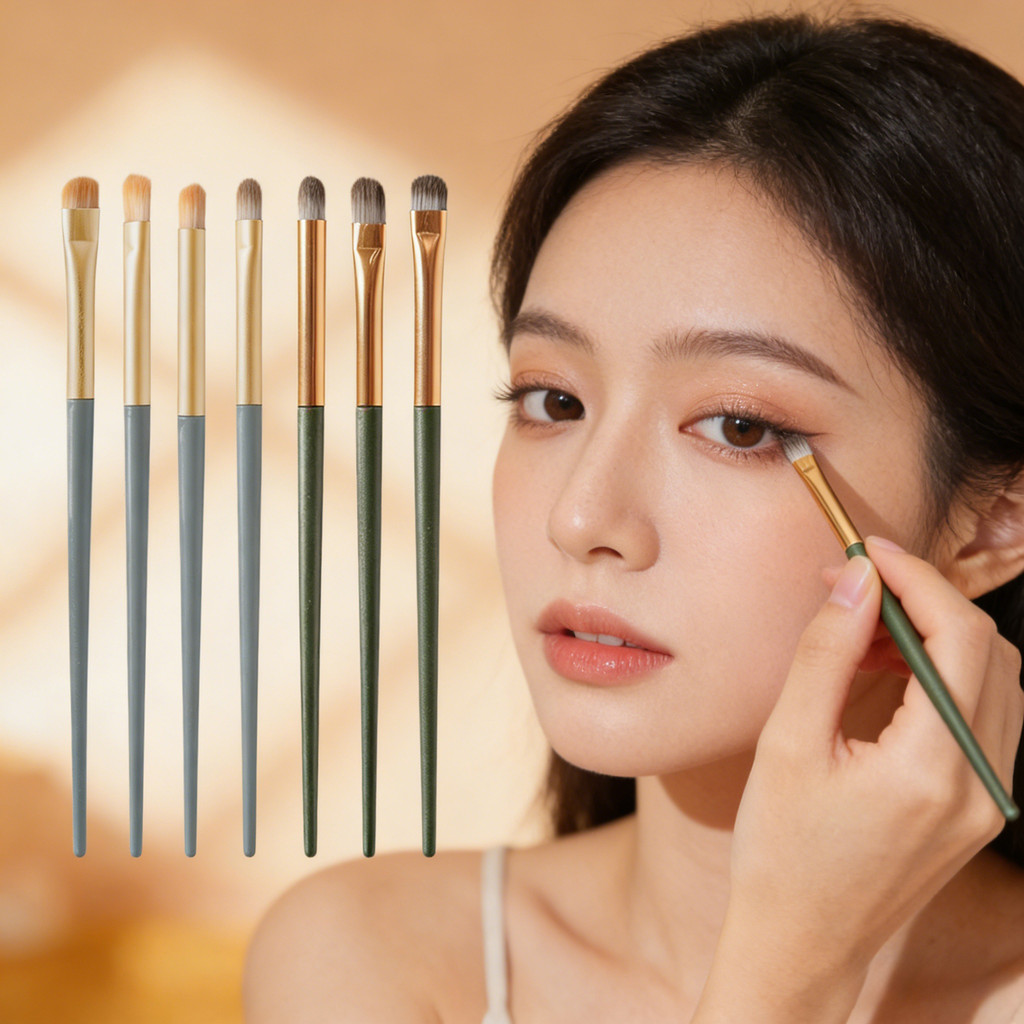 Bộ 3 Cọ Phấn Mắt Di Động Bàn Chải Trang Điểm Mắt Bút Kẻ Mắt Bàn Chải Dưới Mắt Che Khuyết Điểm Bàn Ch