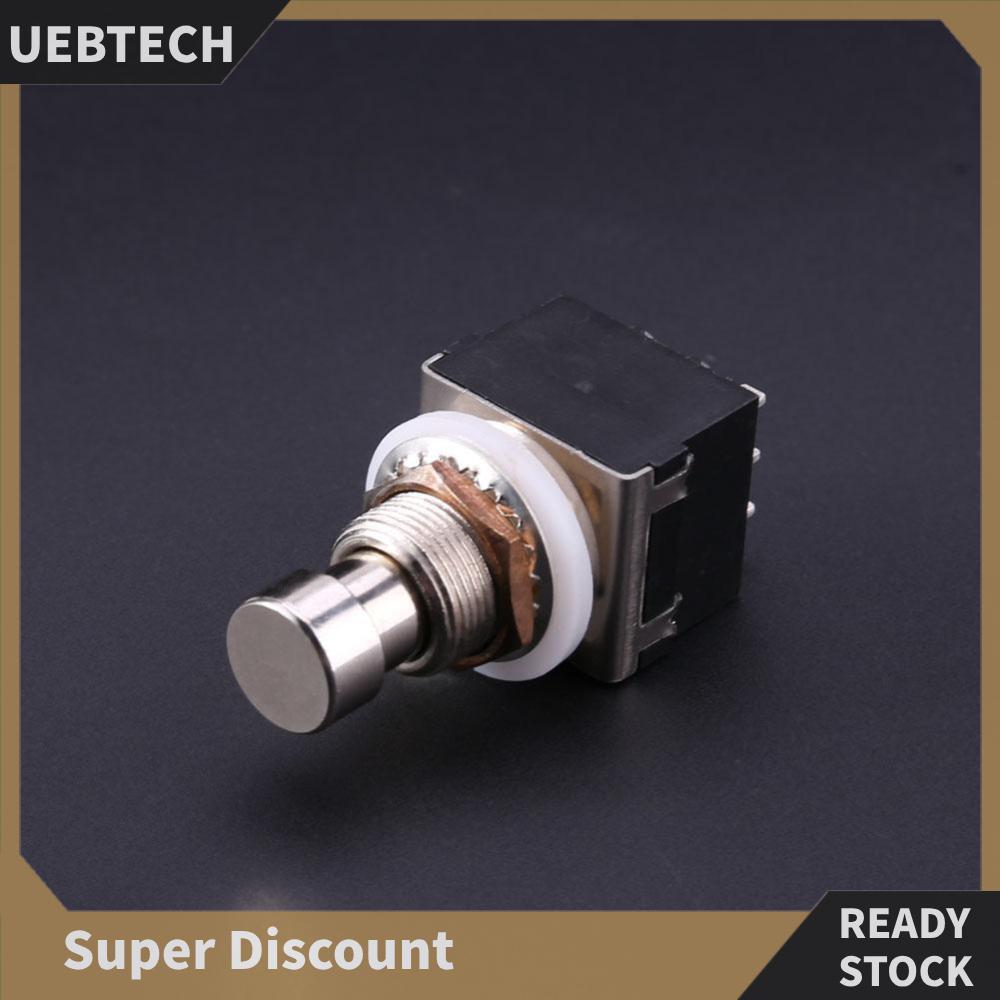 [uebtech.vn] 3PDT 9pin Nút Nhấn Chân FR DIY Guitar Hiệu Ứng Bàn Đạp Stomp