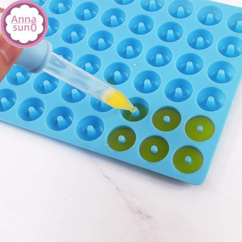 Annasun Mini Donut Chảo Khuôn 48 Lỗ Bánh Mini Silicone Bánh Donuts Khuôn Muffin Cho Khay Nướng Khuôn