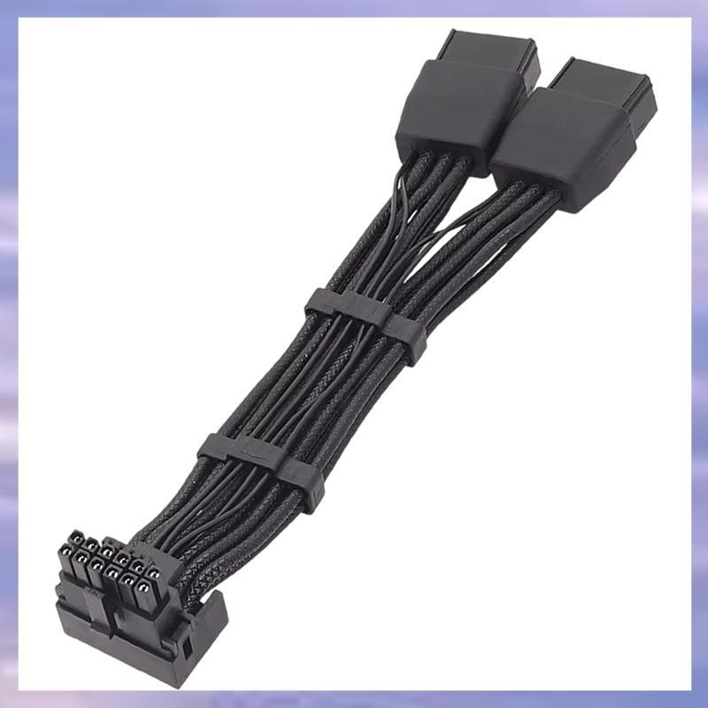 (V L A O) GPU MỚI RTX4090 RTX4080 Series 16AWG 2x8pin PCI-E đến 16Pin (12 + 4) Đầu nối PCI-E 5.0 12V