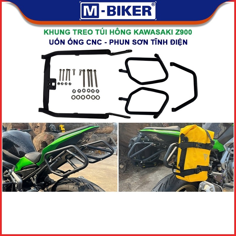 Khung treo túi hông Kawasaki Z900, Khung treo túi Z900, Giá đỡ túi 2 bên dành cho Kawasaki Z900