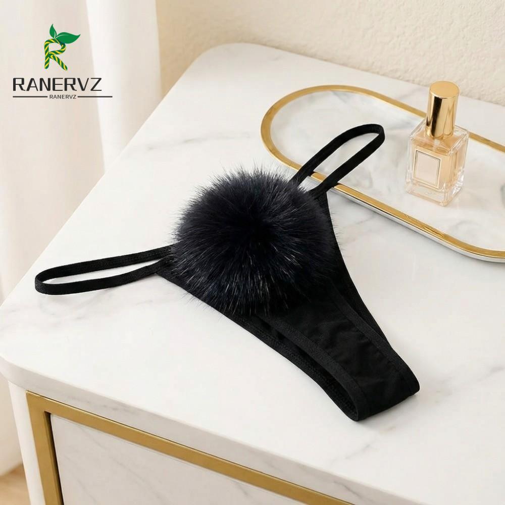 RANERVZ Bikini T-Back Lông Bóng Thỏ cho cosplay