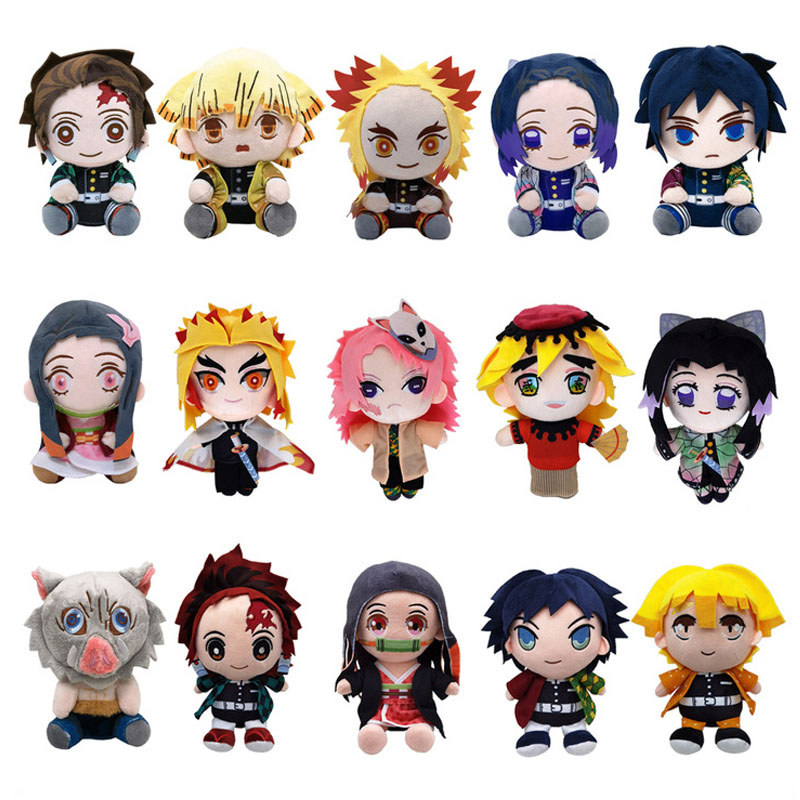 23 Phong Cách Demon Slayer Sang Trọng Đồ Chơi Nhồi Bông Tsugikuni Yoriichi Kokushibou Akaza Anime Hì