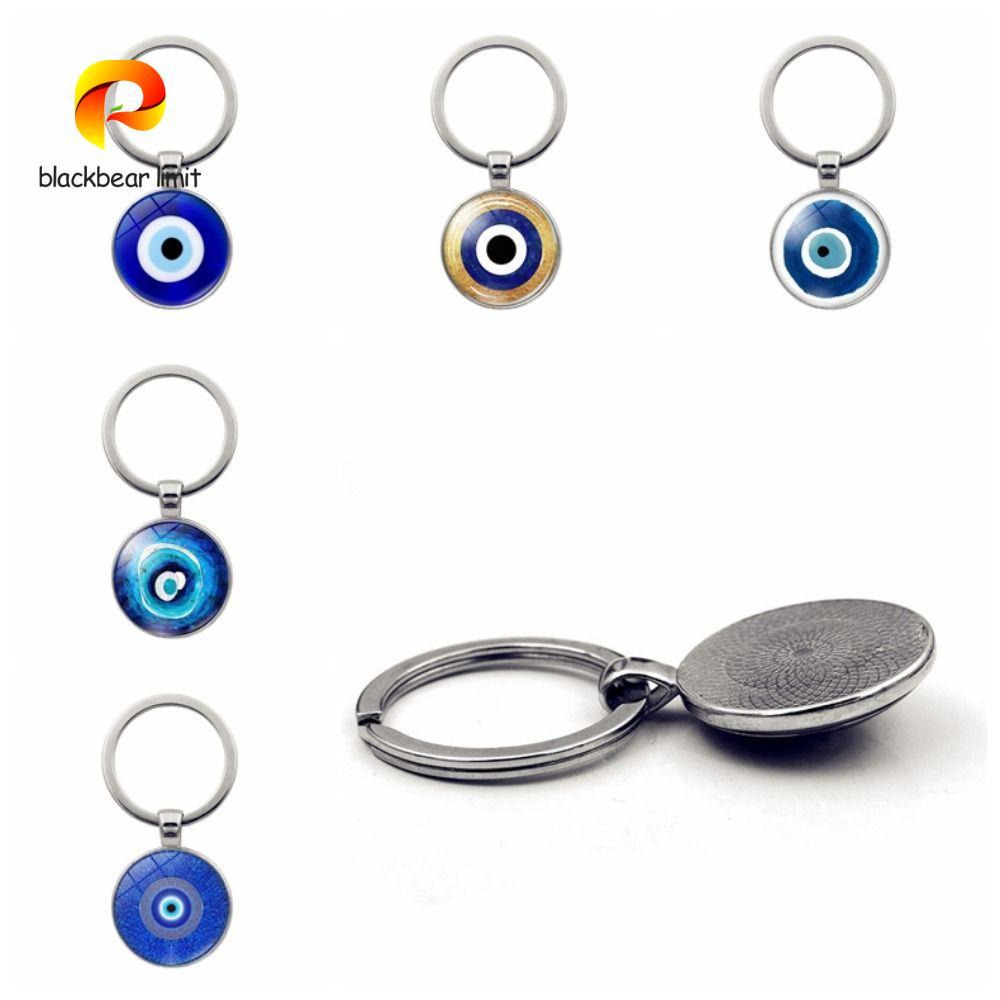 blackbear limit BLACKBEAR LIMIT Evil Eye Keyring, Blue Evil Eye Lucky Blue Evil Eye Mặt dây chuyền, 
