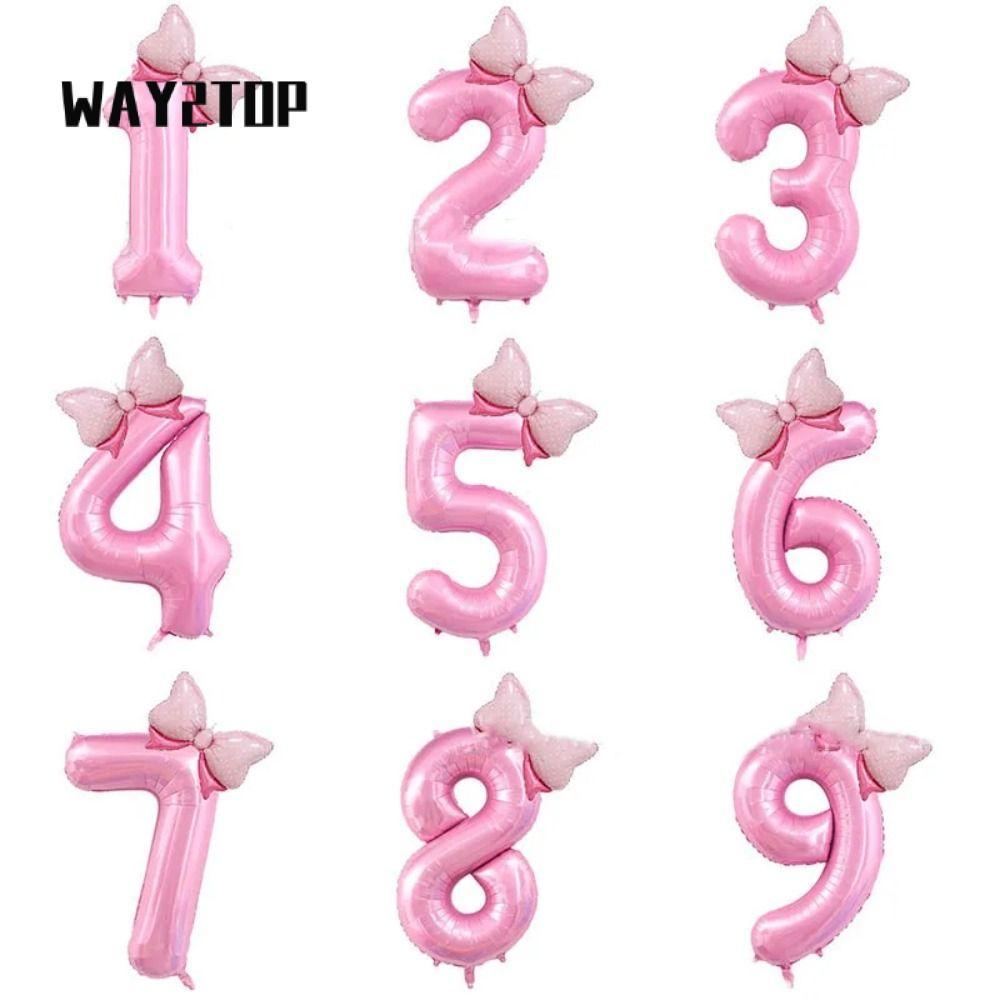 Bóng bay số Jumbo WAY2TOP, Đồ trang trí sinh nhật cho bé gái Quả bóng số sinh nhật, Đám cưới Công ch